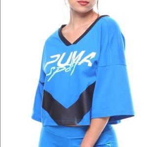 Puma Extreme Cropped V Neck Tee